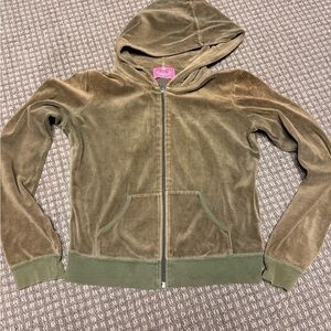 Juicy Couture Olive Green Hoodie sz M